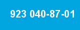 923 040-87-01
